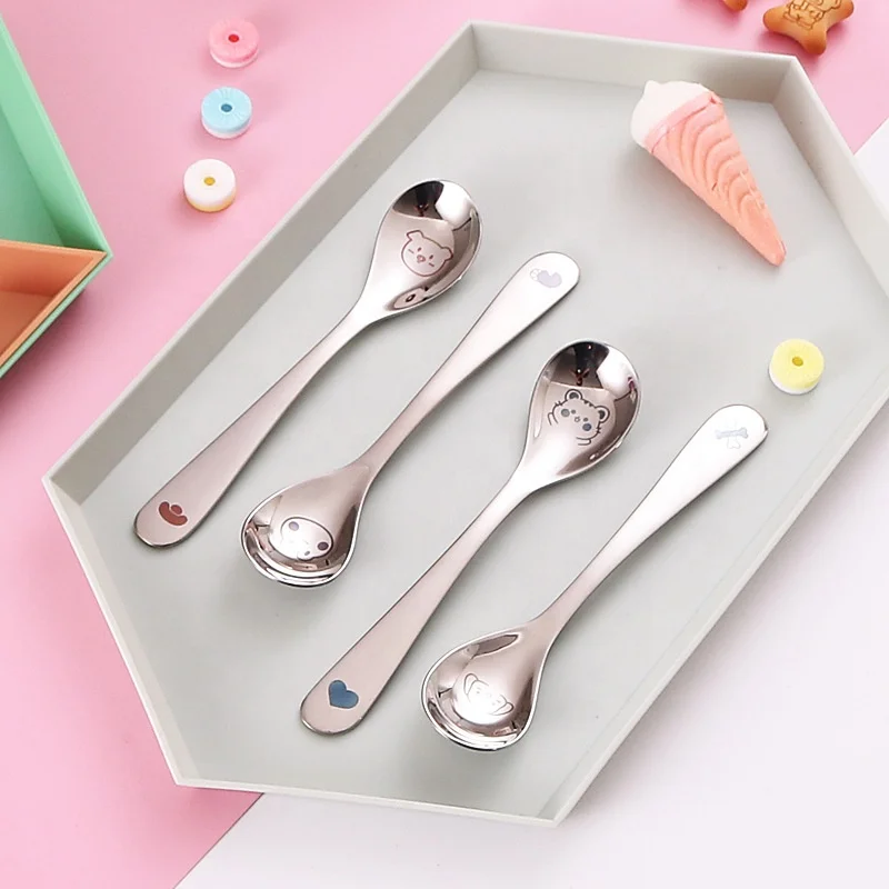 High Quality Baby Tableware 304 Stainless Steel Ice Cream Tea Coffee Dinnerware for Children Gift Knife Fork Spoon Dinner Set, Gold,silver
High Quality Baby Tableware 304 Stainless Steel Ice Cream Tea Coffee Dinnerware for Children Gift Knife Fork Spoon Dinner Set, Gold,silver