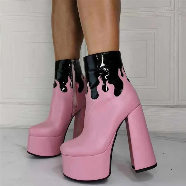 Hot Pink Chunky Heel Fashion Ankle Boots Hot Selling High Platform Large Size 43 Women Shoes Fashion Short Booties For Ladies
Hot Pink Chunky Heel Fashion Ankle Boots Hot Selling High Platform Large Size 43 Women Shoes Fashion Short Booties For Ladies
