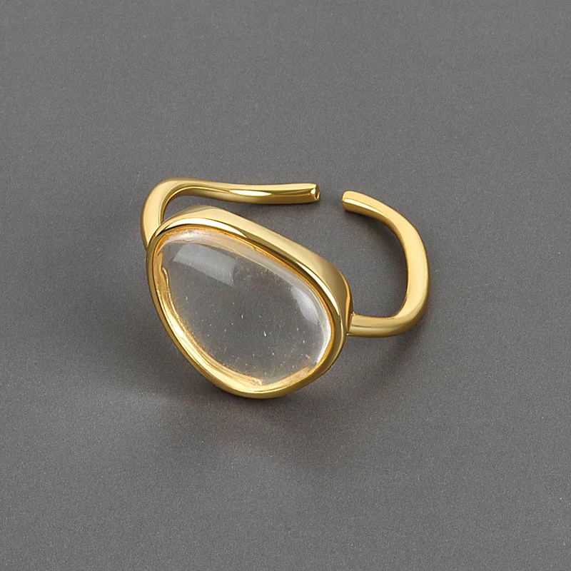 Korean Exaggerated Transparent Geometric Moonstone Open Rings Micro Pave Crystal Adjustable Rings
Korean Exaggerated Transparent Geometric Moonstone Open Rings Micro Pave Crystal Adjustable Rings