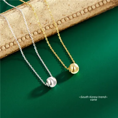 2021 Elegant Jewelry 925 Sterling Silver Beads Necklace Gold Plated Circle Pendant Necklace For Women
2021 Elegant Jewelry 925 Sterling Silver Beads Necklace Gold Plated Circle Pendant Necklace For Women