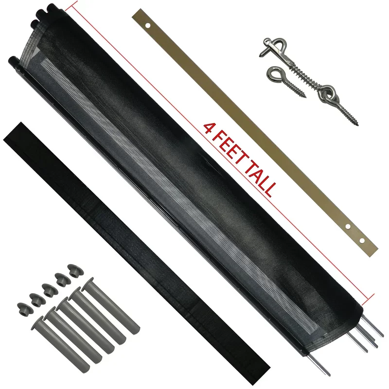 4'*12' High Quality Retractable Kids Baby Safety Used Portable Stainless Steel Mesh Pool Fence, Black, brown, white, green
4'*12' High Quality Retractable Kids Baby Safety Used Portable Stainless Steel Mesh Pool Fence, Black, brown, white, green