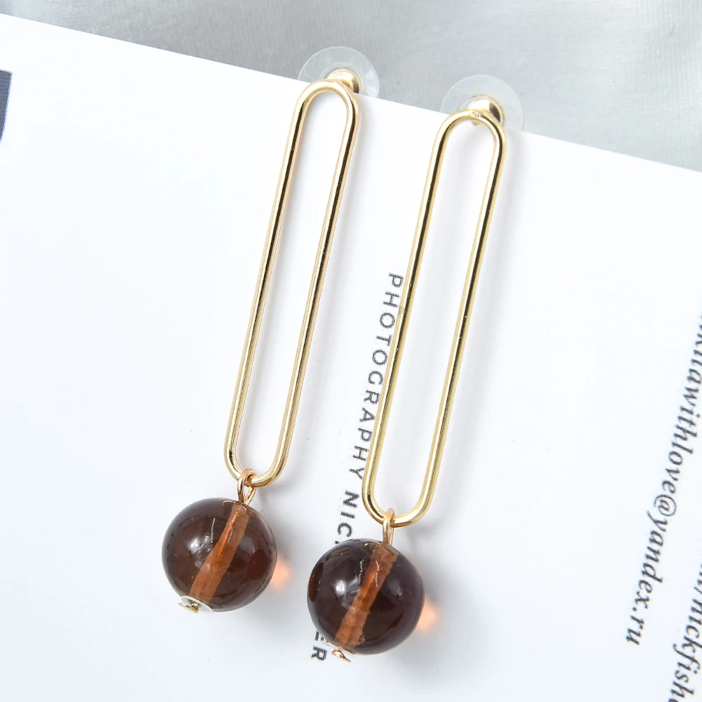 Veijer Vintage Green Pink Yellow Brown Gold Plated Geometry Round Dangle Long Drop Earrings For Women, Green brown pink yellow 
Veijer Vintage Green Pink Yellow Brown Gold Plated Geometry Round Dangle Long Drop Earrings For Women, Green brown pink yellow