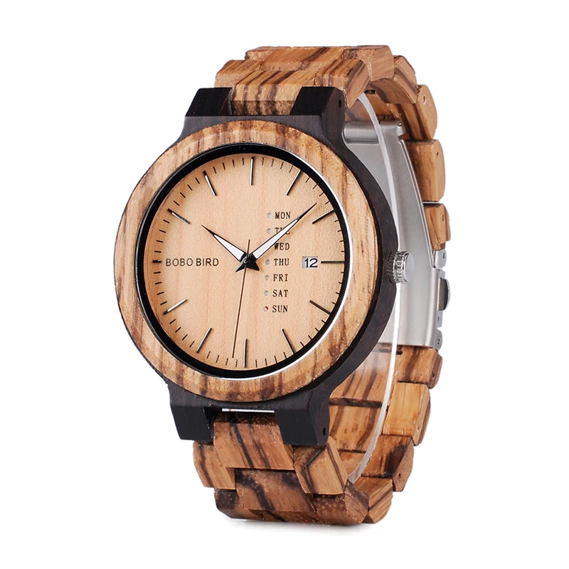 BOBO BIRD Wholesale Men Watches Wood Wrist Handmade Wooden Wristwatches Custom Logo
BOBO BIRD Wholesale Men Watches Wood Wrist Handmade Wooden Wristwatches Custom Logo
