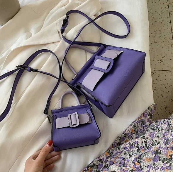 2020 fashion female Contrast color bags casual lady crossbody fall handbag mommy and me purses for women, 2 as pic 
2020 fashion female Contrast color bags casual lady crossbody fall handbag mommy and me purses for women, 2 as pic