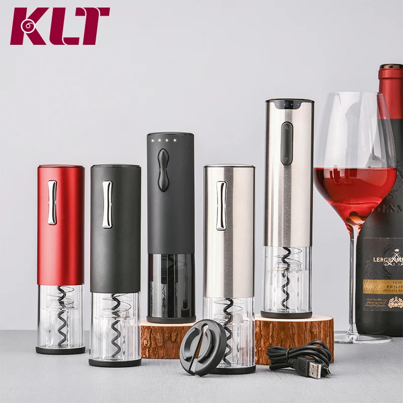 Electric Wine Bottle Opener with foil cutter,Rechargeable Corkscrew Silver 1 year warranty
Electric Wine Bottle Opener with foil cutter,Rechargeable Corkscrew Silver 1 year warranty