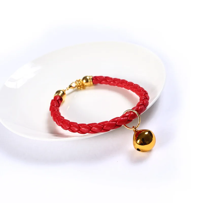 Luxury Adjustable Hand woven Genuine Rolled Pu Beaded Leather Large Dog Collar With Small Bell
Luxury Adjustable Hand woven Genuine Rolled Pu Beaded Leather Large Dog Collar With Small Bell