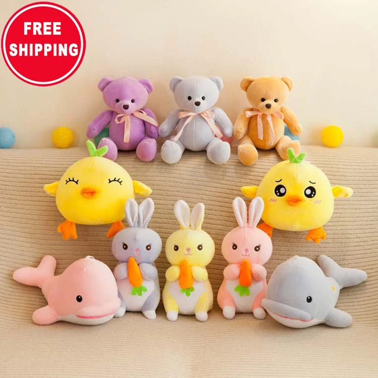 Factory wholesale stuffed & plush toy animal Bee bear rabbit cow grasping machine doll 8 inch small doll gift plush toy, Red/yellow
Factory wholesale stuffed & plush toy animal Bee bear rabbit cow grasping machine doll 8 inch small doll gift plush toy, Red/yellow