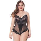 Deep V One Piece Plus Size Sexy Sleeping Wear Women Lingerie