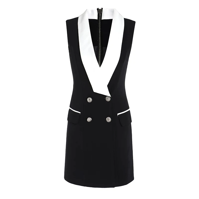 Summer OL Style Quality Design Sleevle Tank Dresses Work Wear Short Straight Black Breif Dress
Summer OL Style Quality Design Sleevle Tank Dresses Work Wear Short Straight Black Breif Dress