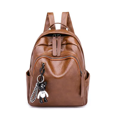 Backpack Travel Bag College Wind Student Backpack Women's Bag Brown Backpack Bag Female, As pictures
Backpack Travel Bag College Wind Student Backpack Women's Bag Brown Backpack Bag Female, As pictures