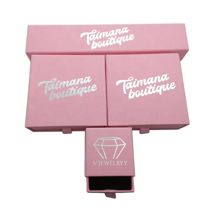 Blank stocks paper bracelet jewelry box packaging Custom drawer pink earring pendant ring necklace jewelry boxes
Blank stocks paper bracelet jewelry box packaging Custom drawer pink earring pendant ring necklace jewelry boxes