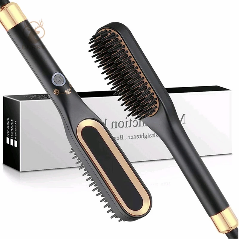 Deery Professional Electric Men Beard Straightener Hot Brush Ionic Hair Styling Comb
Deery Professional Electric Men Beard Straightener Hot Brush Ionic Hair Styling Comb