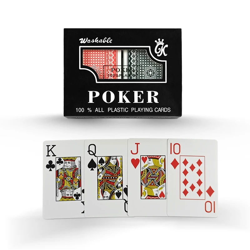 High Quality Custom Design Plastic Playing Cards Waterproof Double Box Set Pokers Cards, Black & red
High Quality Custom Design Plastic Playing Cards Waterproof Double Box Set Pokers Cards, Black & red
