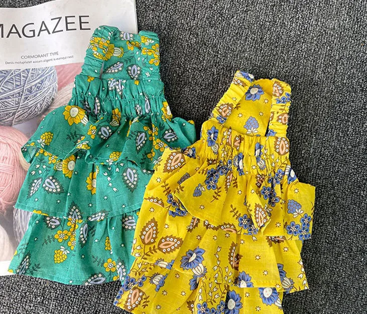 2021 spring and summer new style cotton breathable fashion small skirt Teddy clothes Bichon pet dress lovely, Green, yellow
2021 spring and summer new style cotton breathable fashion small skirt Teddy clothes Bichon pet dress lovely, Green, yellow