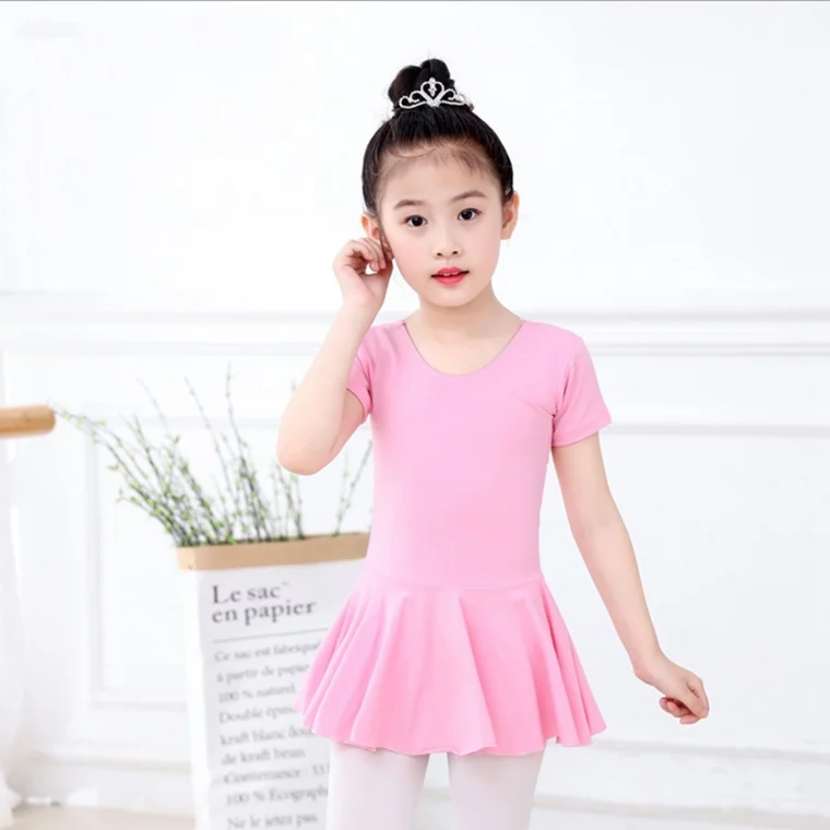 Children's dance costume women's performance suit short sleeve cotton ballet dress leotard dress
Children's dance costume women's performance suit short sleeve cotton ballet dress leotard dress