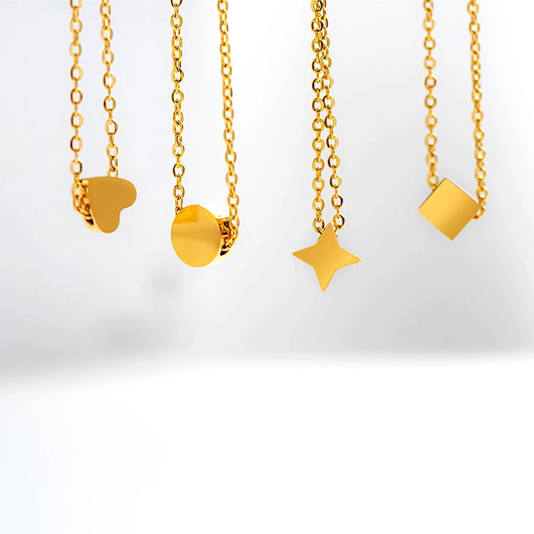 Minimalist Real Gold Plated Stainless Steel Round Heart Beads Pendant Necklace For Women
Minimalist Real Gold Plated Stainless Steel Round Heart Beads Pendant Necklace For Women