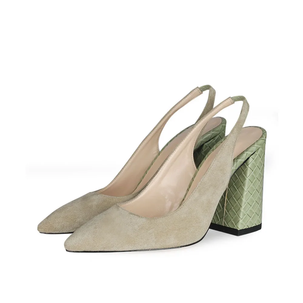 Custom OEM Women Heels Sandals Lady High Heels Slingbacks Shoes Faux Suede Block Heels Girls Shoes, Customized
Custom OEM Women Heels Sandals Lady High Heels Slingbacks Shoes Faux Suede Block Heels Girls Shoes, Customized