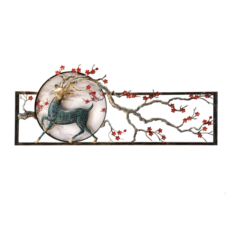 Chinese Deer Head Metal Wall hanging Art Decor Sculpture Metallic Wall Art Decoration living room Home Decor Accessories, Colorful
Chinese Deer Head Metal Wall hanging Art Decor Sculpture Metallic Wall Art Decoration living room Home Decor Accessories, Colorful