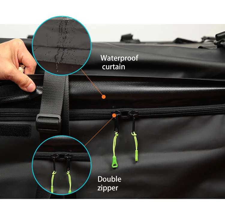 Rooftop Cargo Bag Feet Extendable 100% Double Zippers Waterproof Military Grade Integrated Pad Car Roof Bag Fits All Car, Amy gree,blue ,yellow ,red, orange,black
Rooftop Cargo Bag Feet Extendable 100% Double Zippers Waterproof Military Grade Integrated Pad Car Roof Bag Fits All Car, Amy gree,blue ,yellow ,red, orange,black