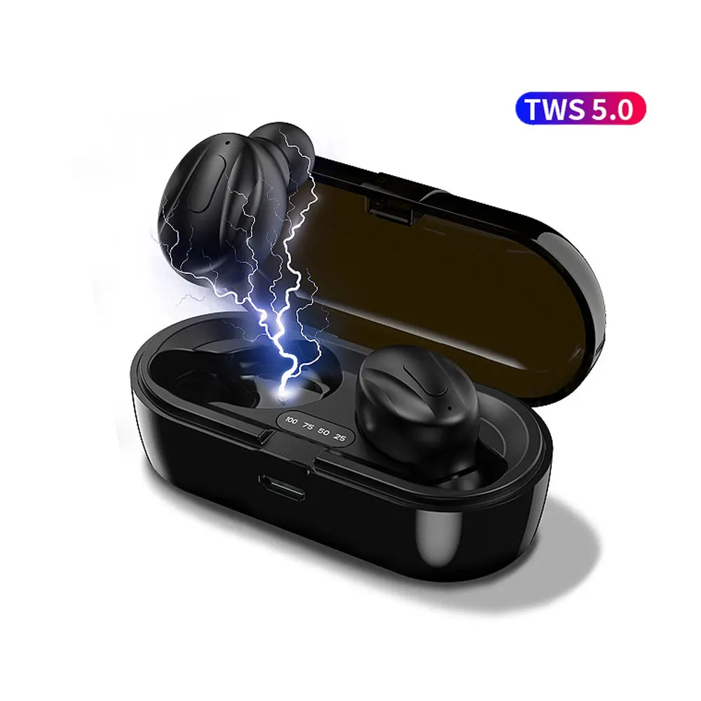 2020 new wireless earphones BT 5.0 tws mini earphones headphones mini earbuds with charging box, Black
2020 new wireless earphones BT 5.0 tws mini earphones headphones mini earbuds with charging box, Black