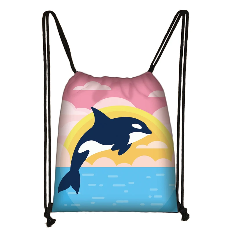 Fashion Polyester Drawstring Bag Backpack Dolphin Print Double Shoulder Backpack Travel Bag Shopping Bags Kids Bookbag, Customized color
Fashion Polyester Drawstring Bag Backpack Dolphin Print Double Shoulder Backpack Travel Bag Shopping Bags Kids Bookbag, Customized color