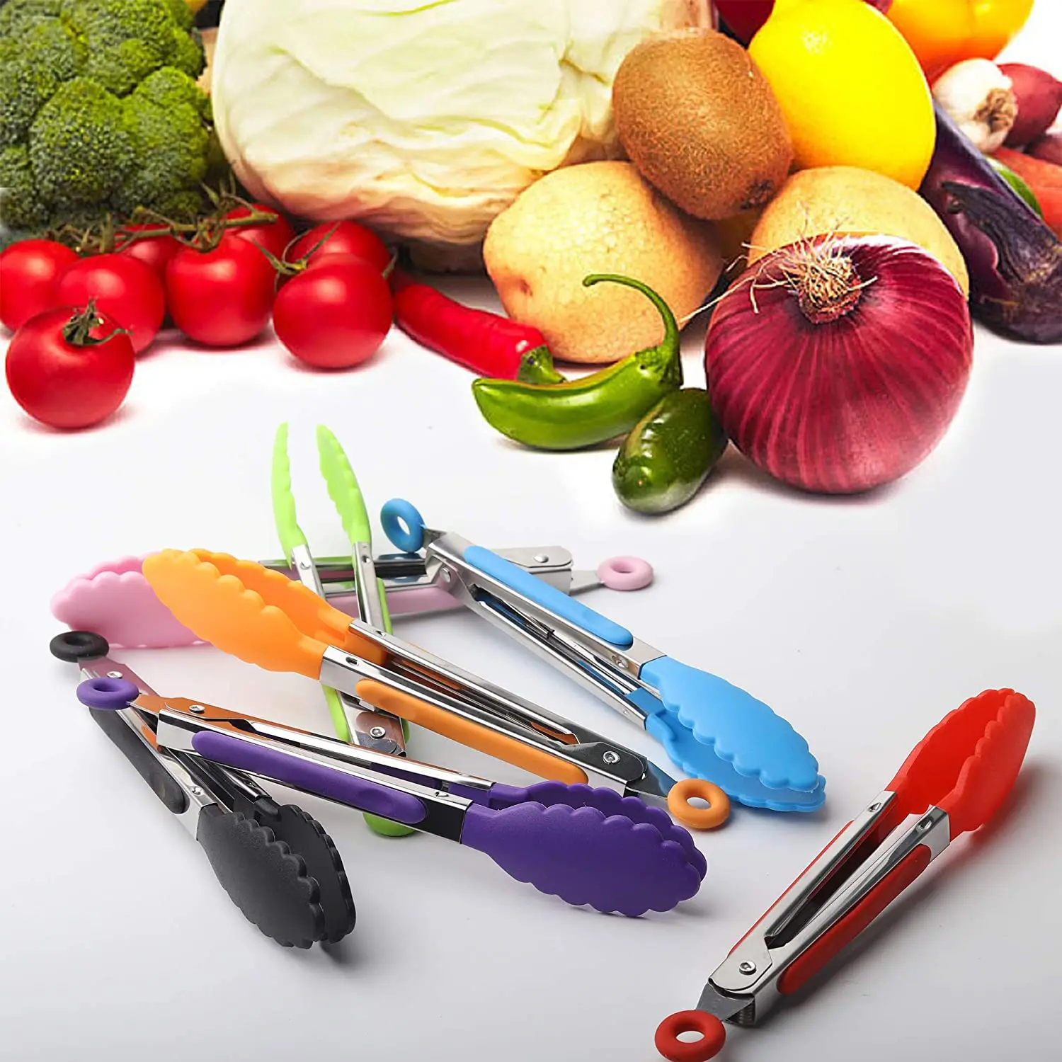 Kitchen Cooking Food Grade Silicone Food Tong For Food, Bread and Vegetable, Custom color
Kitchen Cooking Food Grade Silicone Food Tong For Food, Bread and Vegetable, Custom color