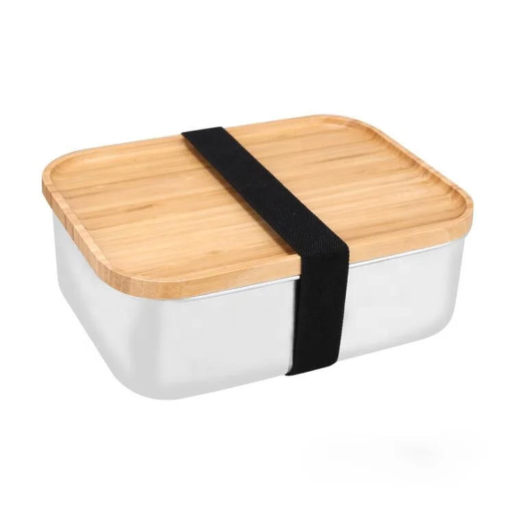 304 Stainless Steel Lunch Boxes with Bamboo Cover Simple Style Stainless Steel Bento Food Containers Lunch Boxes, Natural bamboo color
304 Stainless Steel Lunch Boxes with Bamboo Cover Simple Style Stainless Steel Bento Food Containers Lunch Boxes, Natural bamboo color