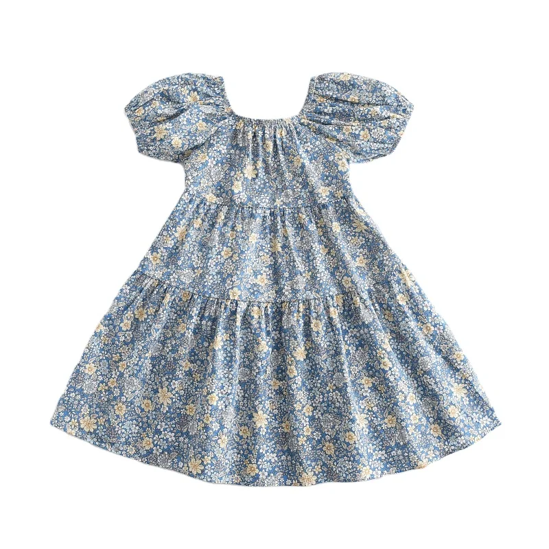 Summer Little Girls Sweet Dresses Floral Print Puff Sleeve Woven Kids Lace Up Backless Skirt Children Kids Clothing, Accept customized color
Summer Little Girls Sweet Dresses Floral Print Puff Sleeve Woven Kids Lace Up Backless Skirt Children Kids Clothing, Accept customized color