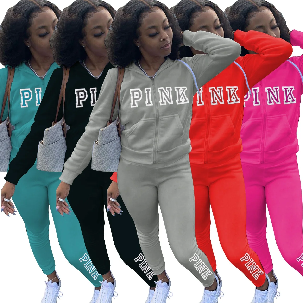 2021 Vendor customized women sweat suit two pieces Zipper Hoodie pink tracksuits clothing set street jogging outfits for woman
2021 Vendor customized women sweat suit two pieces Zipper Hoodie pink tracksuits clothing set street jogging outfits for woman