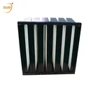 24x24x12 Merv 15 Compact V-bank Filter for Intake Air Filtration System