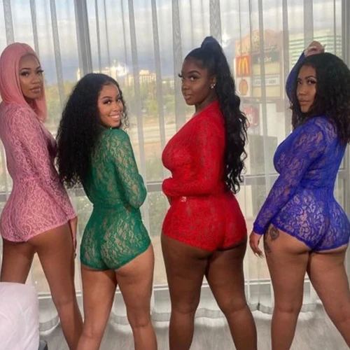 2021 Sexy Lace One Piece V-neck Onesie Women Sexy Transparent Bodysuit Women's Lace Sleepwear
2021 Sexy Lace One Piece V-neck Onesie Women Sexy Transparent Bodysuit Women's Lace Sleepwear