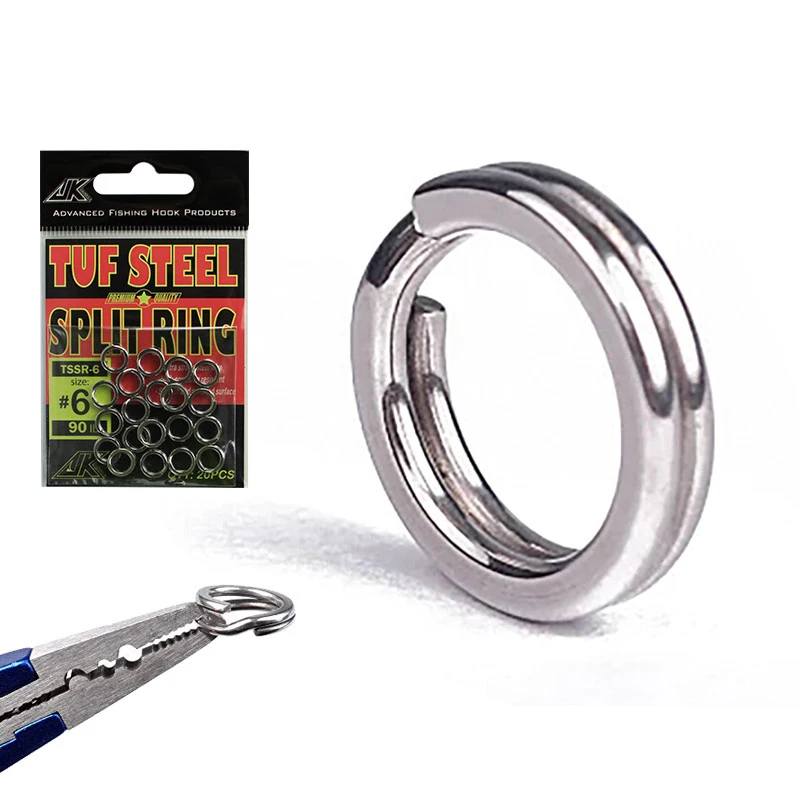 HOT 50-300lb Fishing Split Rings For Heavy Duty Fish hook Connector Assist Hooks Sea Fishing Accessories Tackle
HOT 50-300lb Fishing Split Rings For Heavy Duty Fish hook Connector Assist Hooks Sea Fishing Accessories Tackle