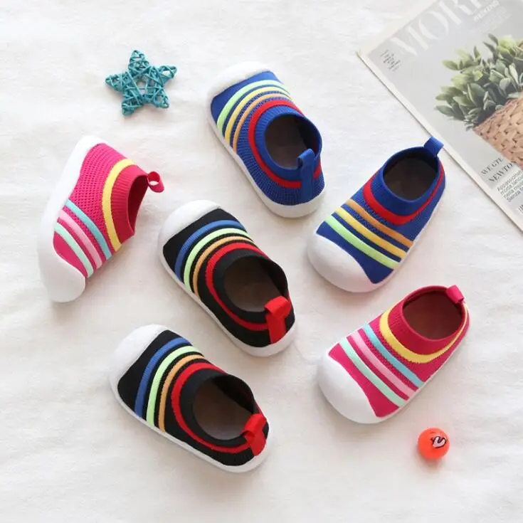Summer& Spring Toddler and Infant Striped Shoe Socks Six Color Boys and Girls Soft-Soled Non-Slip Baby Shoes, 6 color
Summer& Spring Toddler and Infant Striped Shoe Socks Six Color Boys and Girls Soft-Soled Non-Slip Baby Shoes, 6 color