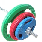 High Quality Three Grips Rubber Coated Weight Plate Bumper Plate
