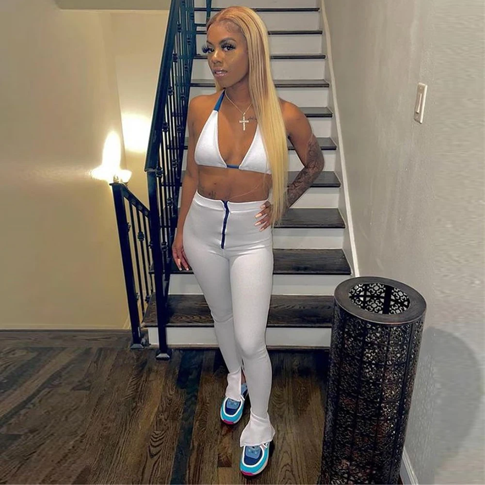 9841 Sexy Deep V Neck Crop Camisole Top Womens Bra Tracksuit Women Sports Sweatsuit Ladies Skinny Trouser 2 Piece Pants Set For, Picture color
9841 Sexy Deep V Neck Crop Camisole Top Womens Bra Tracksuit Women Sports Sweatsuit Ladies Skinny Trouser 2 Piece Pants Set For, Picture color