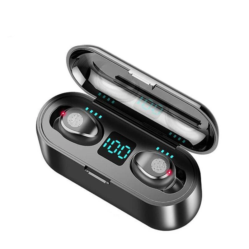 Original TWS Mini LED Display HiFi BT Wireless F9 Earphones 2200mAh Charging Box Stereo Gaming Microphone Headset
Original TWS Mini LED Display HiFi BT Wireless F9 Earphones 2200mAh Charging Box Stereo Gaming Microphone Headset