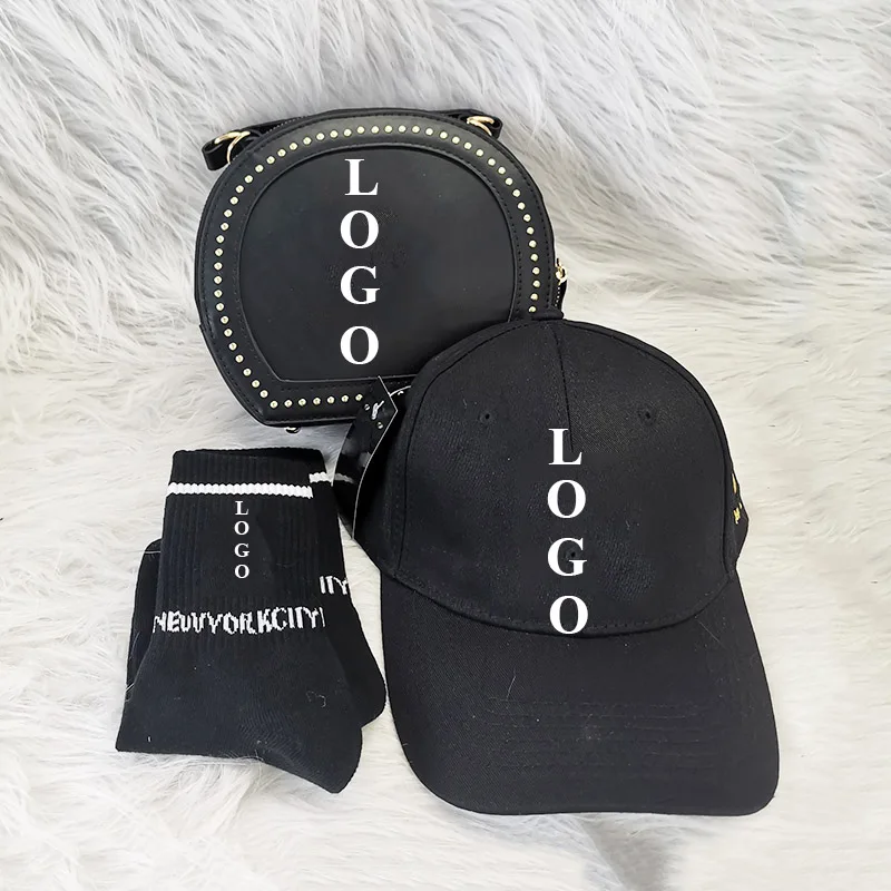 Luxury famous brand black round bags and hats and socks sets cool women party three piece sets new fashion style, Red\black\yellow
Luxury famous brand black round bags and hats and socks sets cool women party three piece sets new fashion style, Red\black\yellow