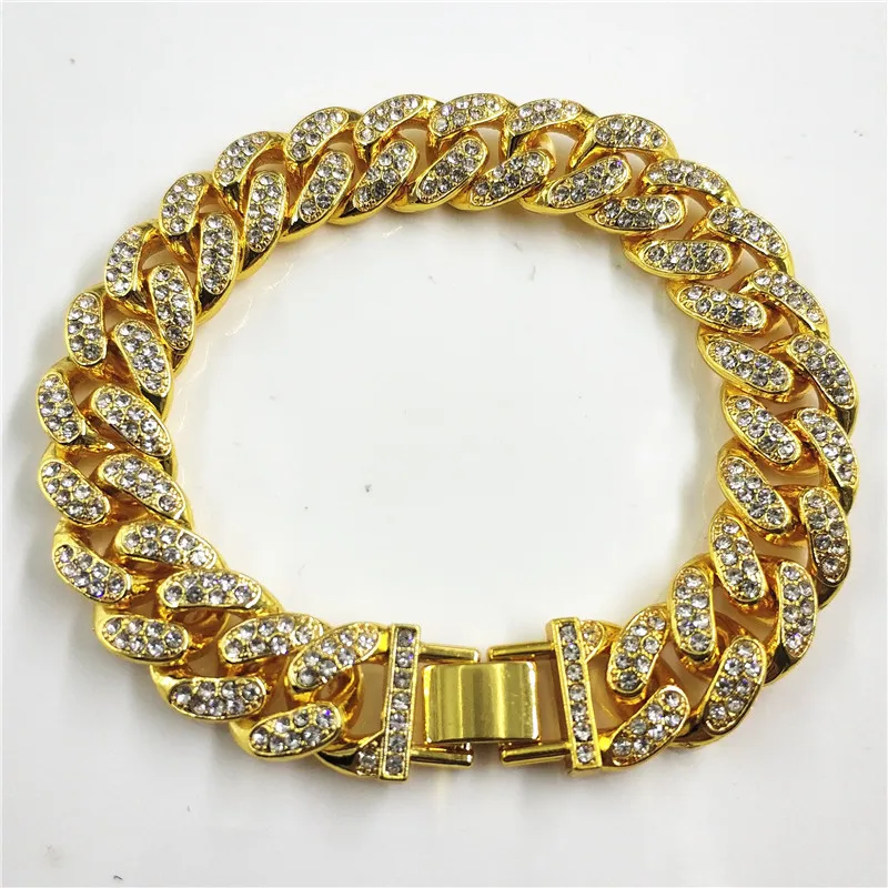 Wish supply simple alloy watch full of diamond bracelet hip hop bracelet cuban link bracelet, Gold color
Wish supply simple alloy watch full of diamond bracelet hip hop bracelet cuban link bracelet, Gold color