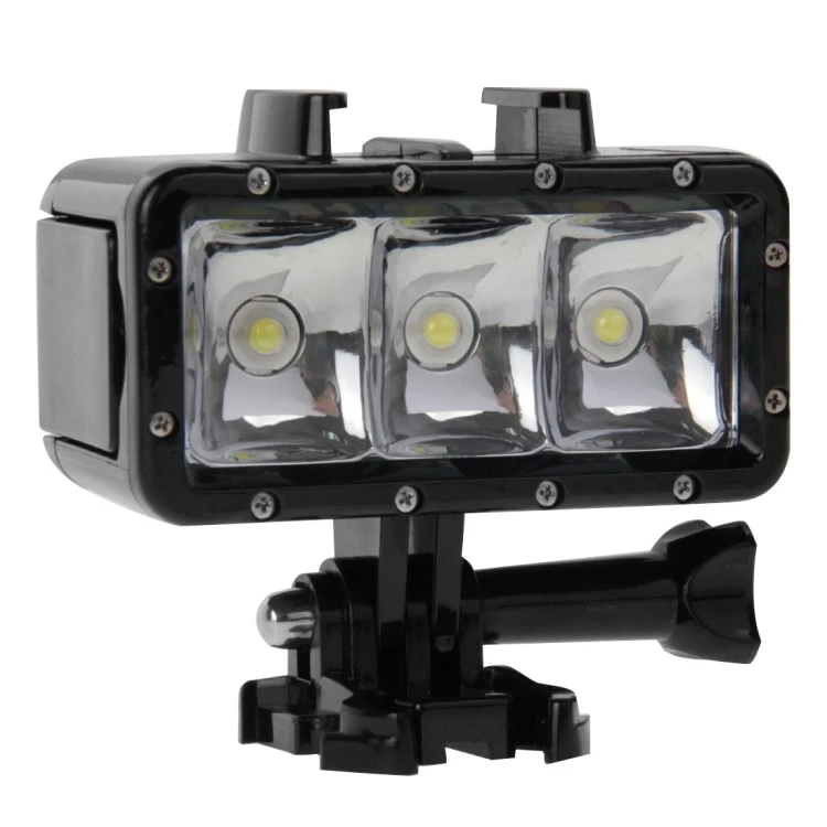 30M Waterproof Video Light 3 Modes Flashlight with Base Mount Screw for GoPro HERO9 Black and Other Action Camera
30M Waterproof Video Light 3 Modes Flashlight with Base Mount Screw for GoPro HERO9 Black and Other Action Camera