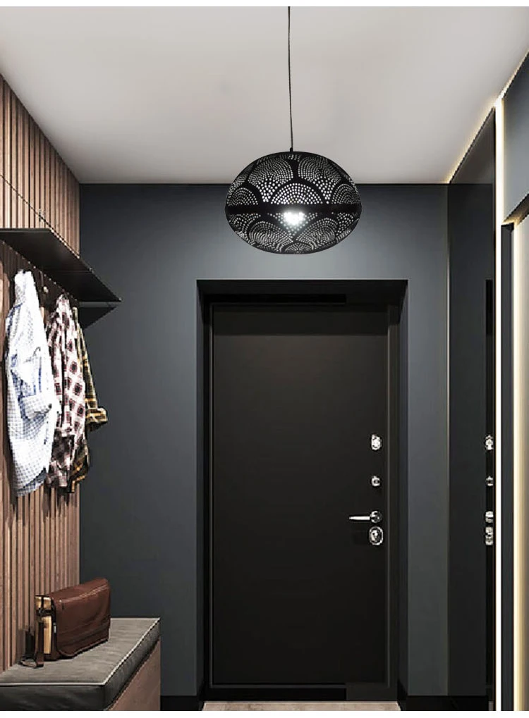 Factory direct black metal pendant light for dining room kitchen living room