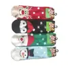 beautiful women gift custom fuzzy Christmas socks warm bed room socks