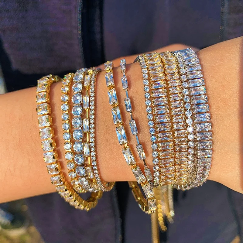 INS Hot Style Hi-Q Hip Hop Diamond Tennis Chain Bracelet Luxury Full Diamond Color Zircon Bracelet Jewelry
INS Hot Style Hi-Q Hip Hop Diamond Tennis Chain Bracelet Luxury Full Diamond Color Zircon Bracelet Jewelry