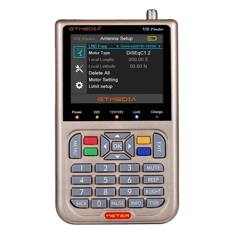 GTMEDIA V8 1080P HD DVB-S2 Satellite TV Receiver Digital Satellite Signal Finder Meter
GTMEDIA V8 1080P HD DVB-S2 Satellite TV Receiver Digital Satellite Signal Finder Meter