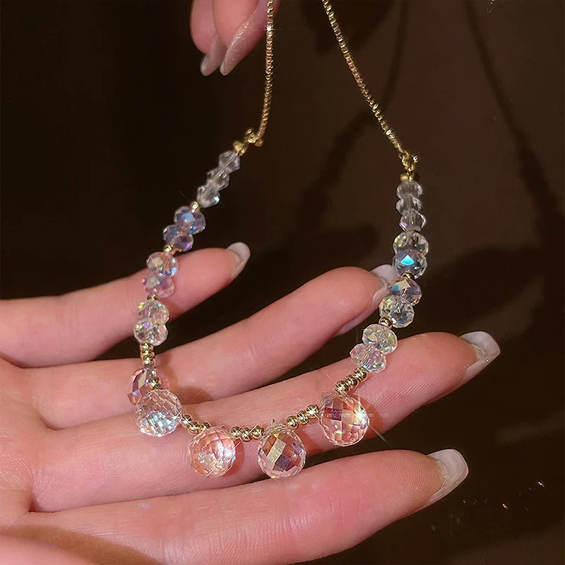 Korean Multi Color Simple Super Flash Water Drop Crystal Bead Adjustable Women Bracelet
Korean Multi Color Simple Super Flash Water Drop Crystal Bead Adjustable Women Bracelet