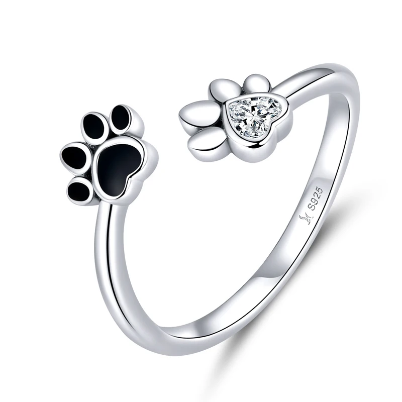 2021 S925 Silver Rings For Women Cat Paw Design Zircon Exquisite Cute 925 Sterling Silver Open Adjustable Ring
2021 S925 Silver Rings For Women Cat Paw Design Zircon Exquisite Cute 925 Sterling Silver Open Adjustable Ring