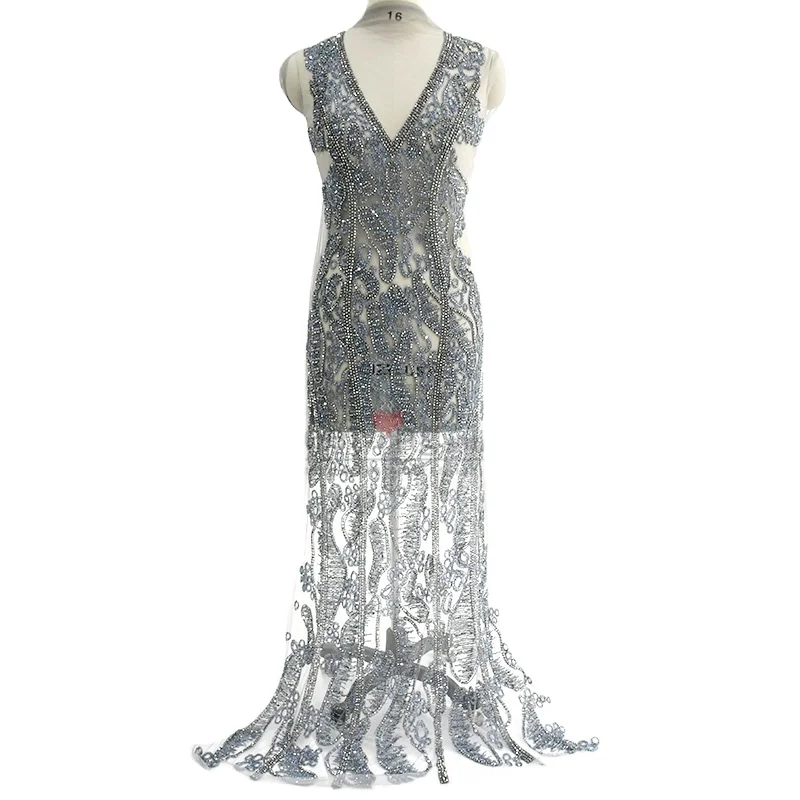 Designer full body applique rhinestone for sewing on wedding dress WDP-201, Grey ,can customised other colors
Designer full body applique rhinestone for sewing on wedding dress WDP-201, Grey ,can customised other colors