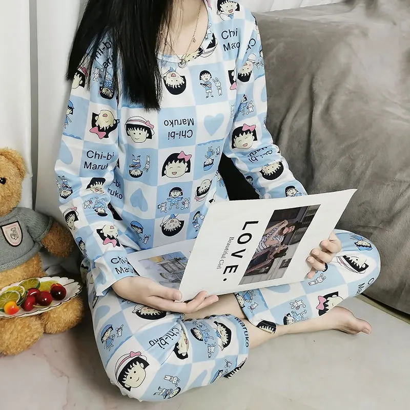 Ladies Long Sleeve Round Neck Pullover Korean Sweet Pattern Girls Homewear Womens Pajama Set
Ladies Long Sleeve Round Neck Pullover Korean Sweet Pattern Girls Homewear Womens Pajama Set