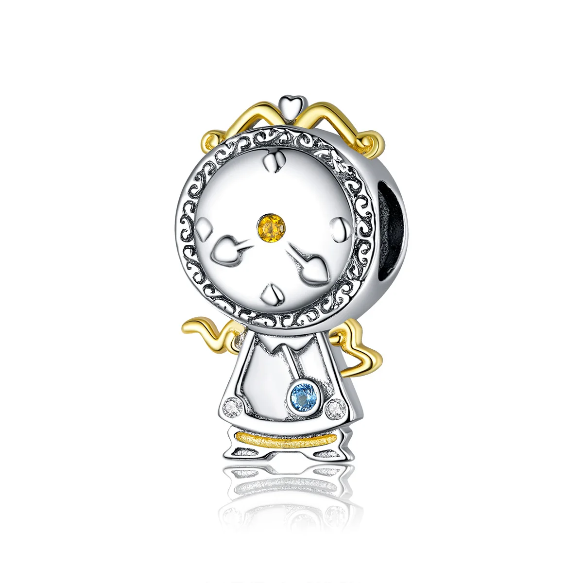 925 Sterling Silver Magic Clock Pets Charm for Original Silver Plated platinum Bracelet Fine Jewelry DIY Bangle, As picture
925 Sterling Silver Magic Clock Pets Charm for Original Silver Plated platinum Bracelet Fine Jewelry DIY Bangle, As picture