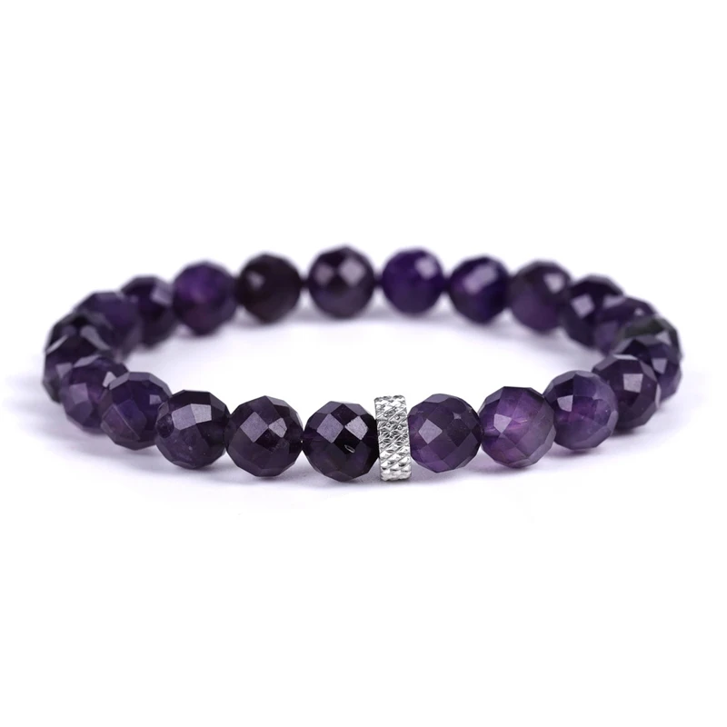 Trade Insurance Natural Stone Beads High Grade Stainless Steel Faceted Amethyst Bracelet
Trade Insurance Natural Stone Beads High Grade Stainless Steel Faceted Amethyst Bracelet