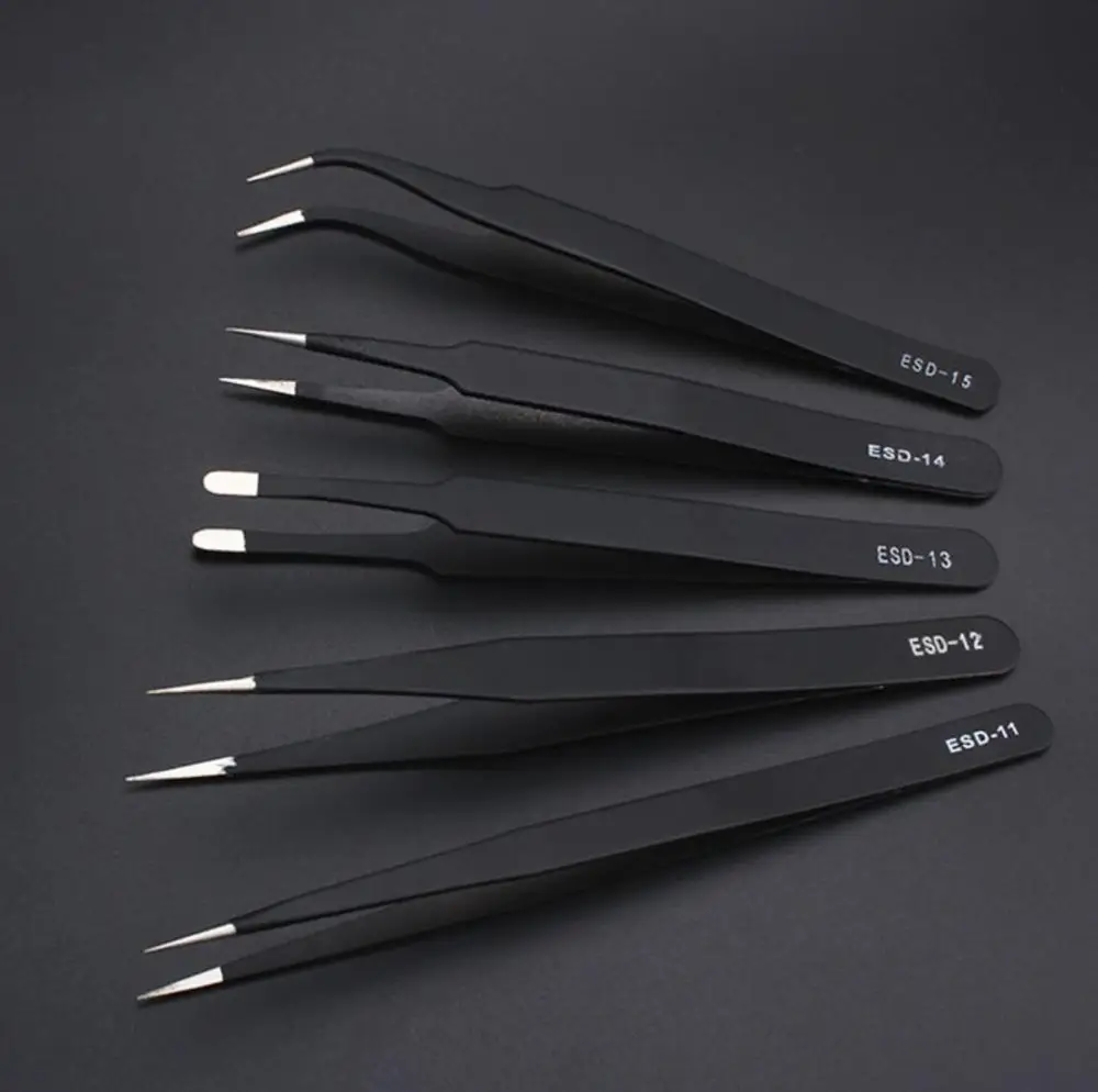 ESD-11 ESD-12 ESD-13 ESD-14 ESD-15 ESD-16 Stainless Steel Precision ESD Non Magnetic Tweezers
ESD-11 ESD-12 ESD-13 ESD-14 ESD-15 ESD-16 Stainless Steel Precision ESD Non Magnetic Tweezers